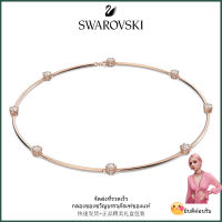 ?Swarovski?สร้อยคอจี้เพชรสีขาวประดับเพชร Constella Round Cut Rose Gold S925 สร้อยคอแฟชั่นสตรีเงินสเตอร์ลิงของขวัญวันเกิดวันวาเลนไทน์