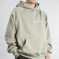 2023 NEWESSENTIALS Oversize ฤดูใบไม้ร่วงและฤดูหนาวผู้ชายและผู้หญิง Plus กำมะหยี่ Pullover Hip-Hop Street สไตล์กีฬา Simple Hoodie