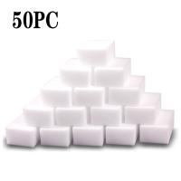 50 pcs 10x6x1.5cm White Kitchen Sponge high density dish washing melamine magic cleaning dishes clean melamine sponge eraser pad