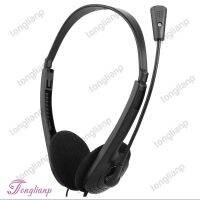 COD/พร้อมส่ง 3.5mm Wired Stereo Headset Noise Cancelling Earphone with Microphone Adjustable Headband for Computer Laptop Desktop TLian