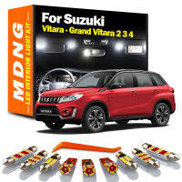 MDNG Canbus Car Lamps LED Interior Lighting Kit For Suzuki Vitara Fit Grand Vitara 2 3 4 Map Dome Trunk License Plate Light