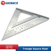 Triangle Square Ruler Aluminum Alloy Speed Protractor Miter For Carpenter Tri-square Line Scriber Saw Guide Measurement Tool