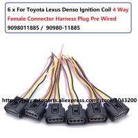 90980-11885 For Toyota Lexus For Denso Ignition Coil 4 Way Female Connector Harness Plug Pre Wired 9098011885 / 90980 11885