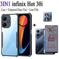 3in1 Infinix 30i ร้อน30 Play ป้องกันการสอดแนมชนิดเคลือบเพื่อความอ่อนโยนฟิล์มกระจก iPhone X พร้อม Privacy ด้านสำหรับ30 Play ร้อน20S 20i 20เล่น11S 10 Play 10S เคสโทรศัพท์กันกระแทก