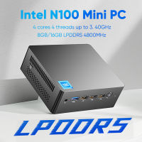 12th Gen Mini PC Alder Lake In N100 Quad Core DDR5 8G16G 4800Hz Windows 11 Dual RJ45 LAN Firewall Router 4K Gaming คอมพิวเตอร์