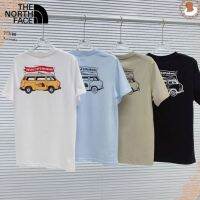 [พร้อมส่ง] เสื้อยืดลําลอง ผ้าฝ้าย 100% แขนสั้น พิมพ์ลาย The North Face ทรงหลวม สําหรับผู้ชาย zb