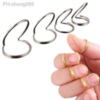 4Pcs/Set Adjustable Metal Thumb Finger Guitar Picks Forefinger Stretchable Good Pick Guitar Bass Accessories