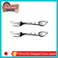 【จัดส่งโดยตรงจากญี่ปุ่น】 Nagao Tsubame Sanjo Petit Marine Stainless Steel Cutlery Puffer Fork Set Of 2 Made In Japan, Top Japansese Outdoor Brand, Camp Goods,BBQ Goods,สินค้าสำหรับกิจกรรมกลางแจ้ง,สินค้ากลางแจ้งคุณภาพสูงเพลิดเพลินกับธรรมชาติ