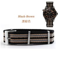 Gelang jam tangan nilon 20mm Untuk Tudor untuk Hippocampus 300 tali sabuk pergelangan tangan kanvas untuk Omega 007 untuk Rolex gelang olahraga militer