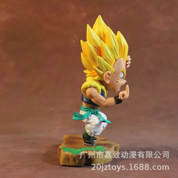 โมเดลดราก้อนบอล-ฟิกเกอร์-โกเท็น-ดราก้อนบอล-model-dragon-ball-figure-gotenks-ผมทอง-14-16-5cm-1-ของสะสม-ของเล่น-ของเล่นถูกๆ-ของเล่นเด็ก