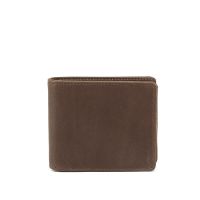 Mens leather wallet retro simple horizontal style wallet fold horizontal style