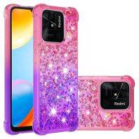 [ขายร้อน]NIQUXI Gradient Quicksand Liquid Glitter Case สำหรับ Xiaomi Redmi 10C Case Redmi10 Note 10 Pro Clear ฝาครอบป้องกัน Redmi 10 C Funda