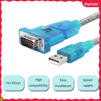 สายพอร์ต COM ชิปอแดปเตอร์ CH340จาก SHANXEN DB9 USB 9ขาเข้ากับสายเคเบิลอนุกรม RS232