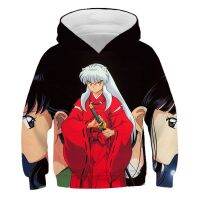 [In stock] ตุลาคมผู้ชาย Inuyasha 3D เด็กพิมพ์คลุมด้วยผ้าเสื้อกันหนาวนิเมชั่นโจวเปี่ยนสำหรับผู้ชายและผู้หญิงเด็กเสื้อยืดสบายๆ