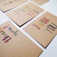 30/50Pcs Greeting Tags Thank You For Your Order Kraft Paper Card For Small Shop Gift DIY Crafts Decoration Card Small Business