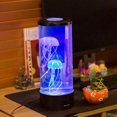 5 Colors Fancy LED Jellyfish Lamp Aquarium Lampka Nocna USB Table Night Light Childrens Gift Lighting for Home Bedroom Decor