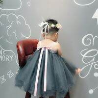 【Fairy New Dress】บัลเล่ต์เด็กผู้หญิงเจ้าหญิงเด็กเต้นรำทารกปาร์ตี้กระโปรง Tulle ดาว,ผ้าตาข่ายตูซื้อ