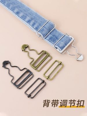 ◄☏✽ Suspenders button hook word adjustment shoulder strap fixed suspenders jeans buckle gourd