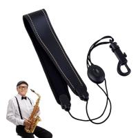 Sax สายคล้องคอปรับ Sax สำหรับ Soprano Sax ปกติเบาะแซกโซโฟนสายคล้องคอ Comfort Pad Alto Saxophone สายคล้องคอ