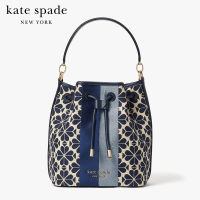 KATE SPADE NEW YORK SPADE FLOWER JACQUARD STRIPE MEDIUM BUCKET BAG K4373 กระเป๋าถือ / กระเป๋าสะพาย