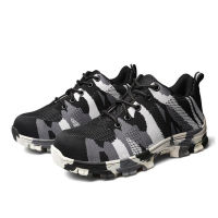 Uni Outdoor Camouflage Green Sneakers Men Trekking Sports Shoes Women Mountain Climbing Camping Hike Military Footwear