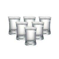 Set of 6 Heavy base machine made shot glasses for spirit drinks vodka baijiu Christmas gift 40ml