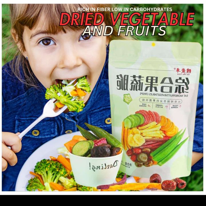 Dried Vegetable And Fruit High Fiber Less In Carbohydrates Made From