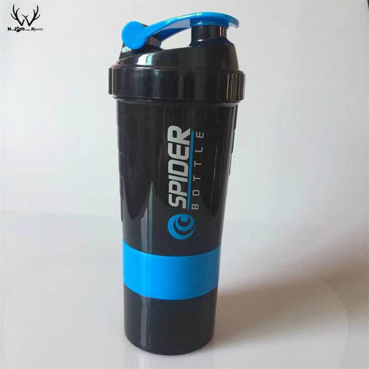 500ml Extra Large Shaker Bottle 3 Layer BPA Free Protein Powder Shaker