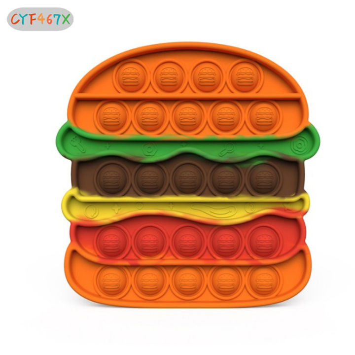 cyf-pop-bubble-fidget-sensory-toy-push-fidget-toy-for-kids-silicone-stress-relief-toys-with-hamburger-french-fries-shape
