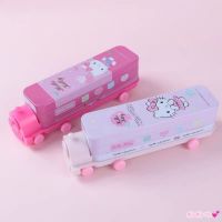 Sanrio Shanghai Hello Kitty กล่องดินสอ สองชั้น ทรงรถไฟ กล่องดินสอ เครื่องเขียน