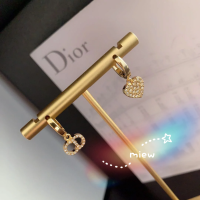 M.IEW Dior Clair D LUNE ต่างหูไข่มุก จี้อักษรซีดี