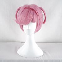 Game DDLC Doki Doki Literature Club Natsuki Wigs Pink Short for woman man Hot sale Hair Party hair Cosplay costume wig wig cap