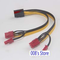 New 20CM Graphics Card Line 6Pin Female Transfer To Dual 6 2Pin Male Graphics Line 18AWG Mining Cable