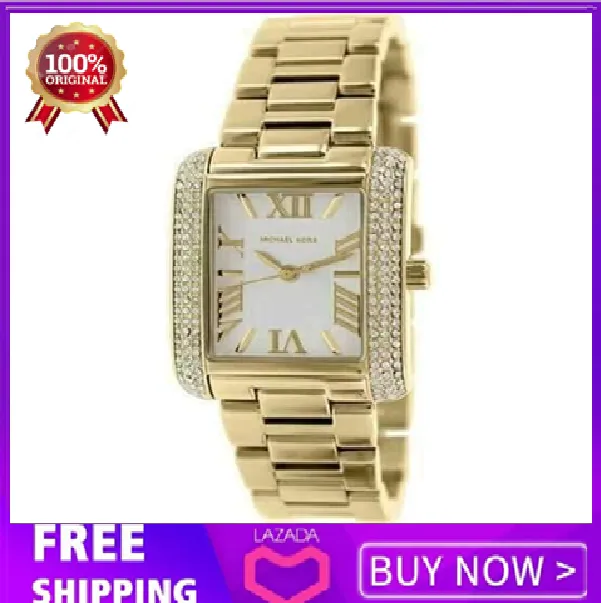 michael kors gold square watch