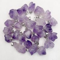 fashion hot Good quality Natural amethysts stone Irregular Necklace pendants for jewelry making new 50pc wholesale free shipping Pendants