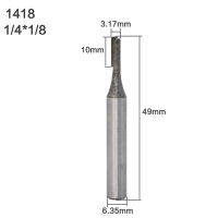 【✔In stock】 chenguang 1Pc 1/4Shank 1/2 Shank คุณภาพสูงตรง/Dado Router Bit เส้นผ่านศูนย์กลางเครื่องมือตัดไม้