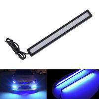 ?【Lowest price】MH Blue super bright Car cob ไฟ LED DRL ไฟตัดหมอกขับรถกันน้ำ DC 12V 17cm