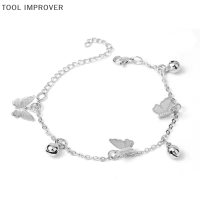 TOOL IMPROVER สร้อยคอโซ่แฟชั่นรูปผีเสื้อสวยๆปรับความสวยได้กำไลแต่งงานกำไลข้อมือน่ารักสำหรับผู้หญิงเครื่องประดับงานปาร์ตี้ของขวัญ