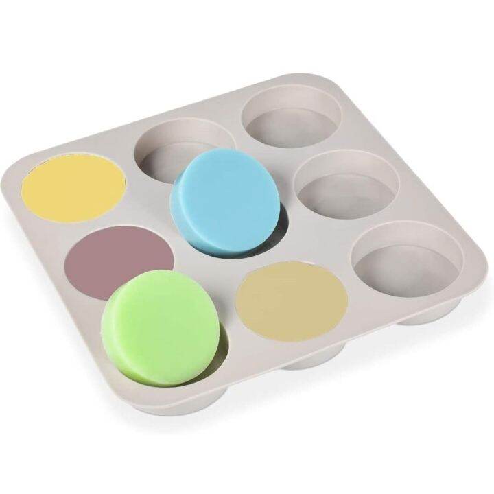 gl-แม่พิมพ์-ซิลิโคน-วงกลมใหญ่-9-ช่อง-คละสี-9-cavity-large-round-disc-silicone-mold