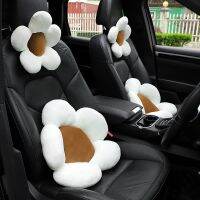 Car Headrest Neck Pillow Creative Flowers Car Seat Neck Pillow Cute Girls Four Seasons Universal Car Interior Supplies