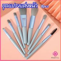 Missyou ชุดแปรงแต่งหน้า 8  ชิ้น แปรงคิ้ว แปรงปัดแก้ม makeup brush set