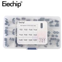 120pcs/lot 12values 1uF 470uF Aluminum Electrolytic Capacitor Assortment Kit 16V 50V electrolytic capacitors assortment box set