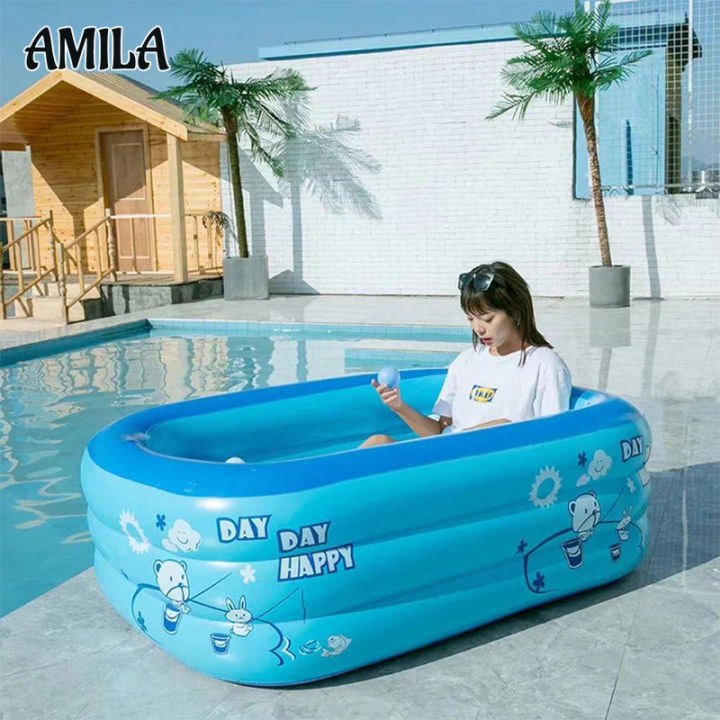 amila-สระว่ายน้ำบ้าน-สระว่ายน้ำพองลมสำหรับเด็ก-สระว่ายน้ำเด็กพอง-อาบน้ำเด็ก