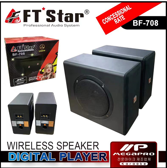 MEGAPRO(F.Tstar) 2 in 1 Speaker 8 inch Professional Karaoke Speaker