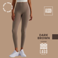 [LAGO Legging] - สี Dark Brown กางเกงออกกำลังกาย กางเกงกีฬา ขายาว เลกกิ้ง