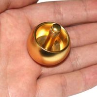 Metal Mushroom Spinner Fidget Anti-stress Metal Flip Over Top Fingertip Gyro Fidget Toy Adult Desk Spinner