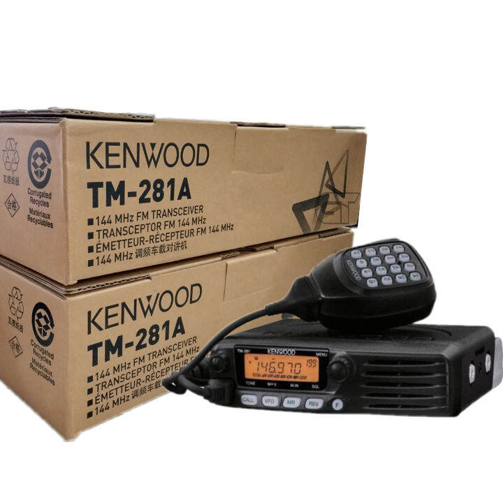 Kenwood TM281A VHF Mobile FM Transceiver Radio with keypad Hand Mic