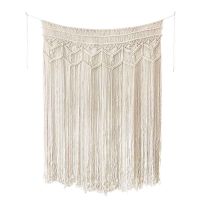 95x180cm Cotton Blend For Wedding Backdrop Living Room Large Handmade Gallery Door Macrame Wall Hanging Tapestry Curtain