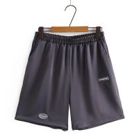 【มีไซส์ใหญ่】Plus Size XL-4XL Womens Elastic Waist Summer Shorts Casual Knee Length Wide Leg Black Grey Shorts