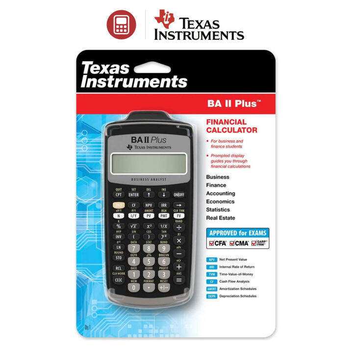 [Sẵn hàng] Texas Instruments BA II Plus (Máy tính tài chính CFA ...